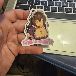 Pet anime girl sticker
